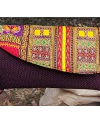 Crescent Jute Purse