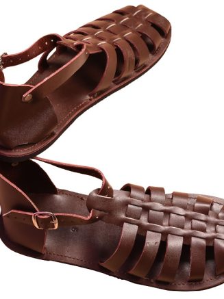 Toecover Men Leather Sandals