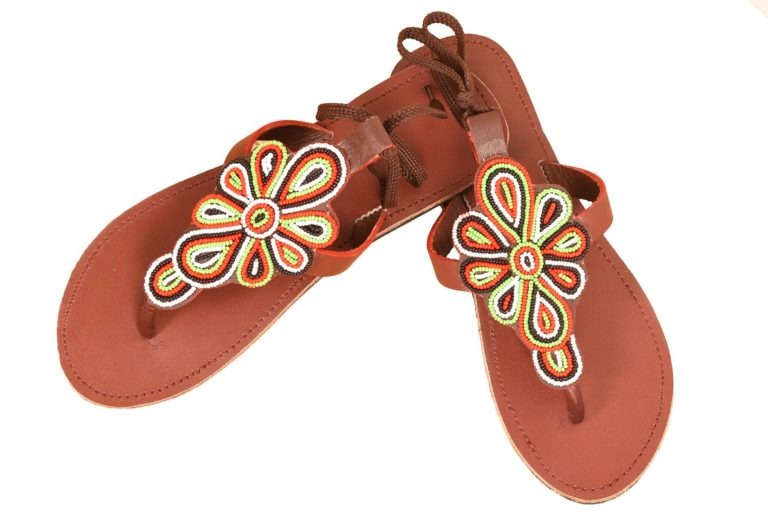 Petal Leather Sandals