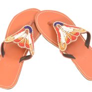 butterfly leather sandas