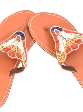 Butterfly Leather Sandals