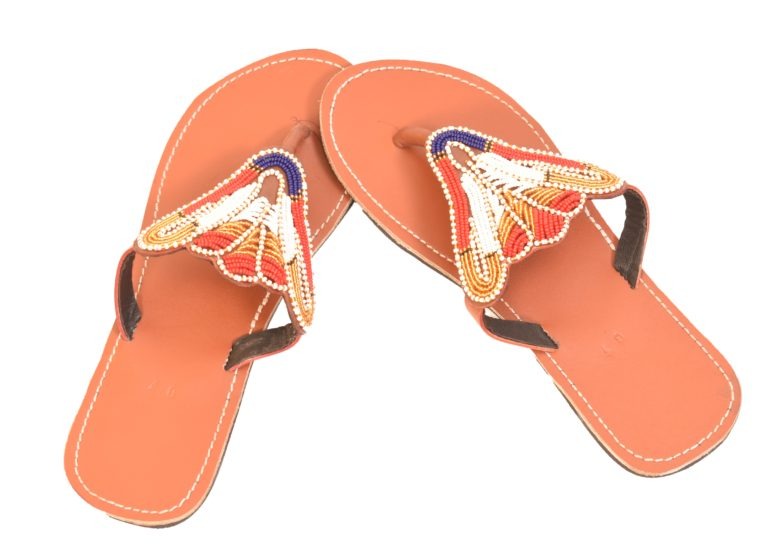 Butterfly Leather Sandals