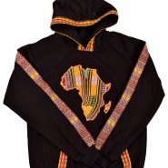 African Map Dashiki Hood