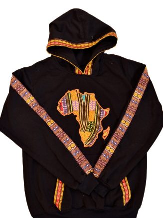 African Map Dashiki Hood