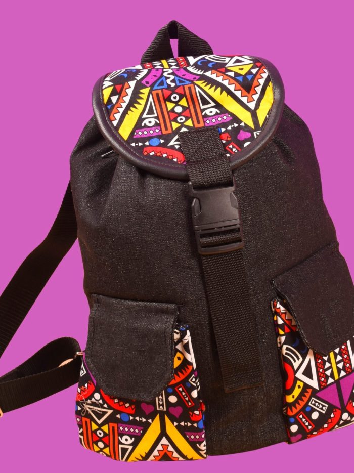 Adult tribal-jeans monkey bag