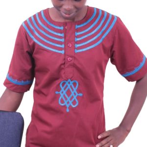 Maroon African Shirt