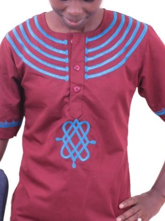 Maroon African Shirt