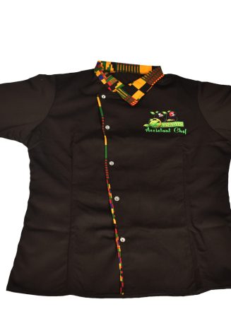 Custom African Branded Chef Blouses