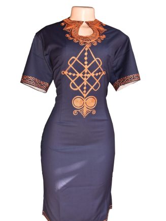 Geometric African Dress