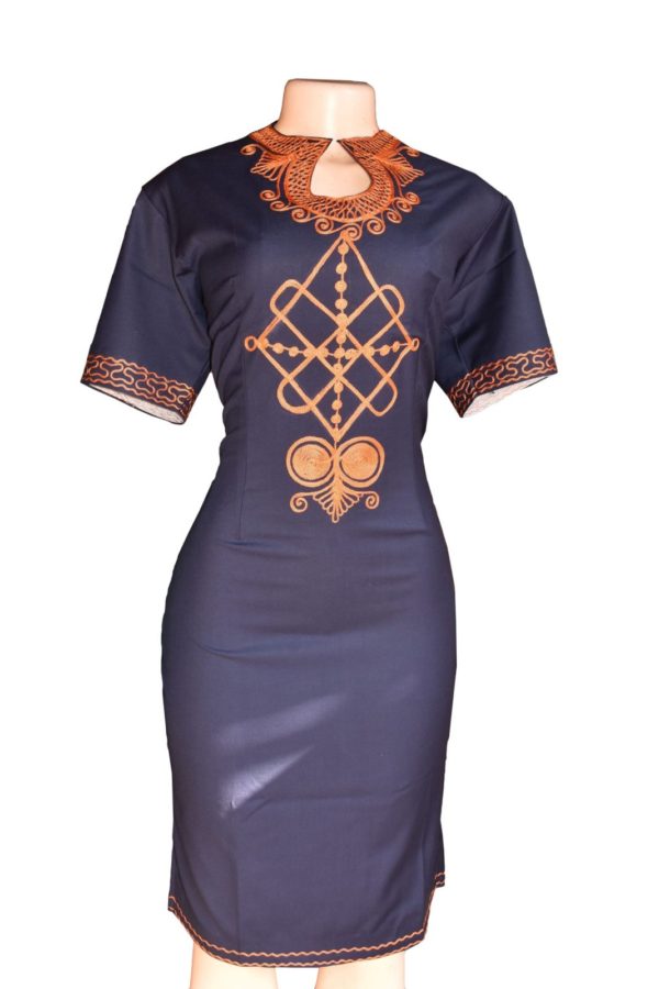 Geometric African Dress