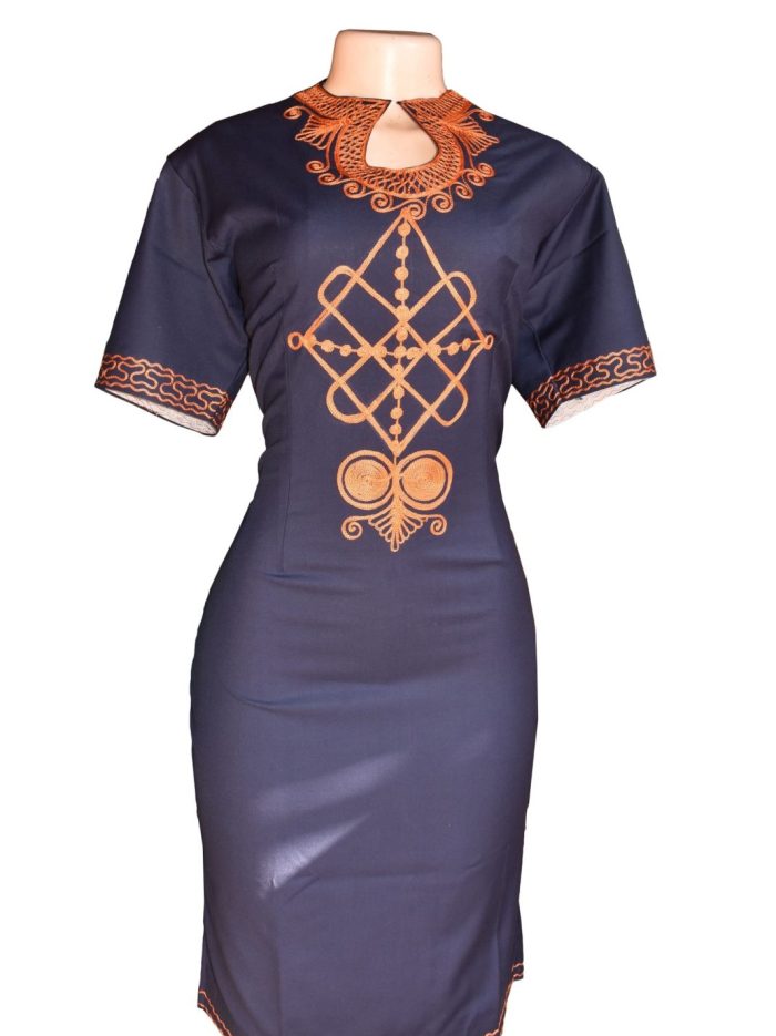 Geometric African dress