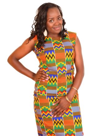 Sleeveless African Dress