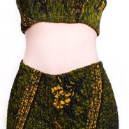 strapless top and short kitenge summer fashion