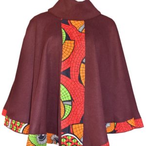 Maroon Turtle Poncho