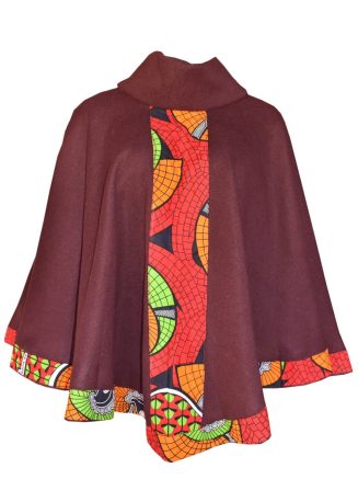 Maroon Turtle Poncho