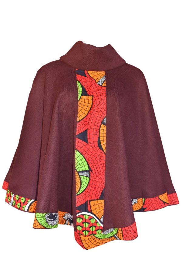 Maroon Turtle Poncho