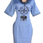 triometric embroidered dress