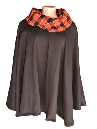 Maasai Shuka Snood Neck Poncho