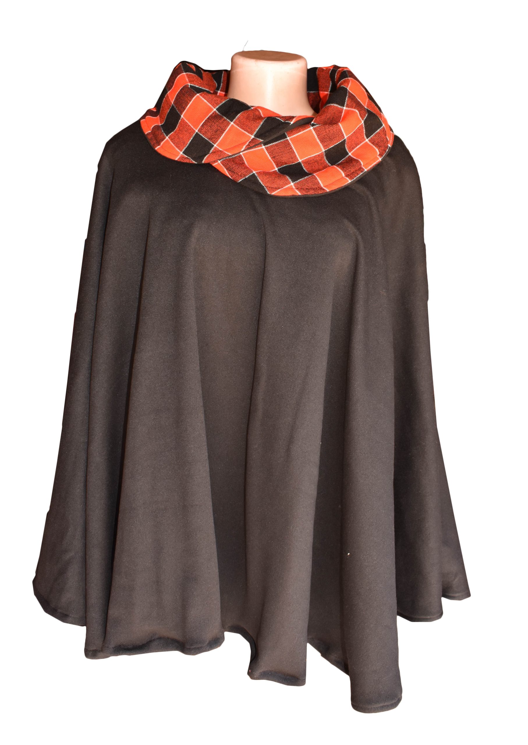 Maasai Shuka Snood Neck Poncho - African Bravo Creative