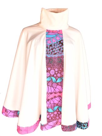 Fine-knitted Women Turtleneck Poncho