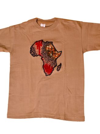 Beige Africa Map T-shirt