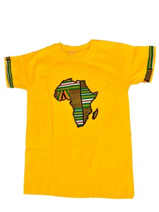 Yellow Africa Map T-shirt