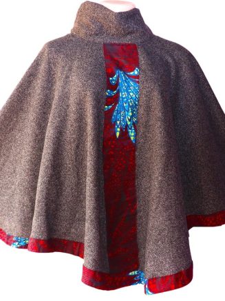 Brown Turtle Neck poncho
