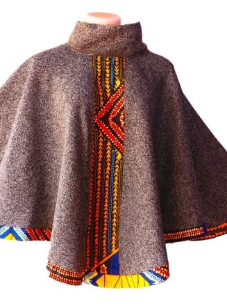 Chocolate Turtle Neck Poncho