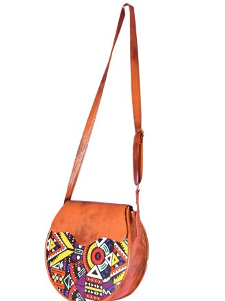 Tribal-Leather Picnic Bag