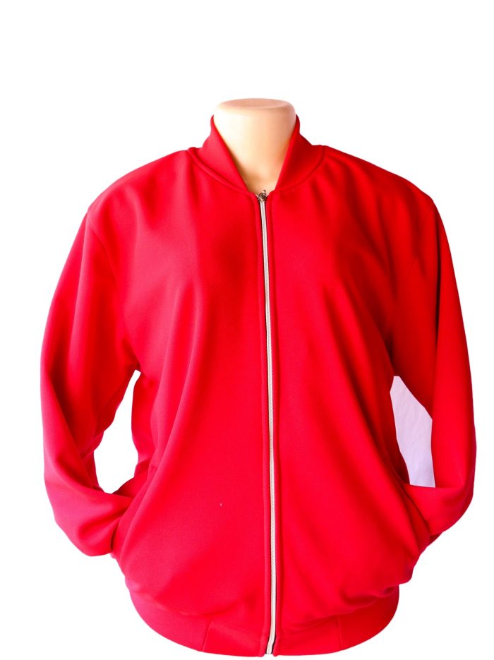 Red colledge jacket
