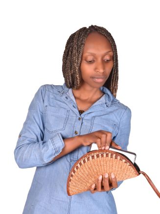 Half Moon Clutch Bag (Sisal made)