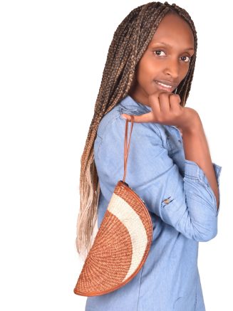 Half Moon Clutch Bag (Sisal made)