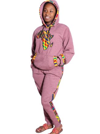 African Map Hoodie & Jogger Set