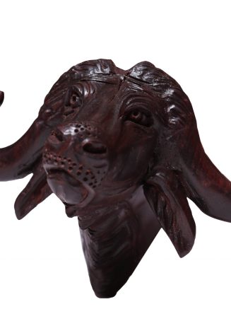 Black Wood Buffalo Wall Hanging Craft