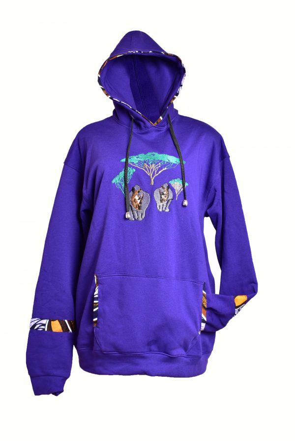 Red Zipped Hoody - Image 6