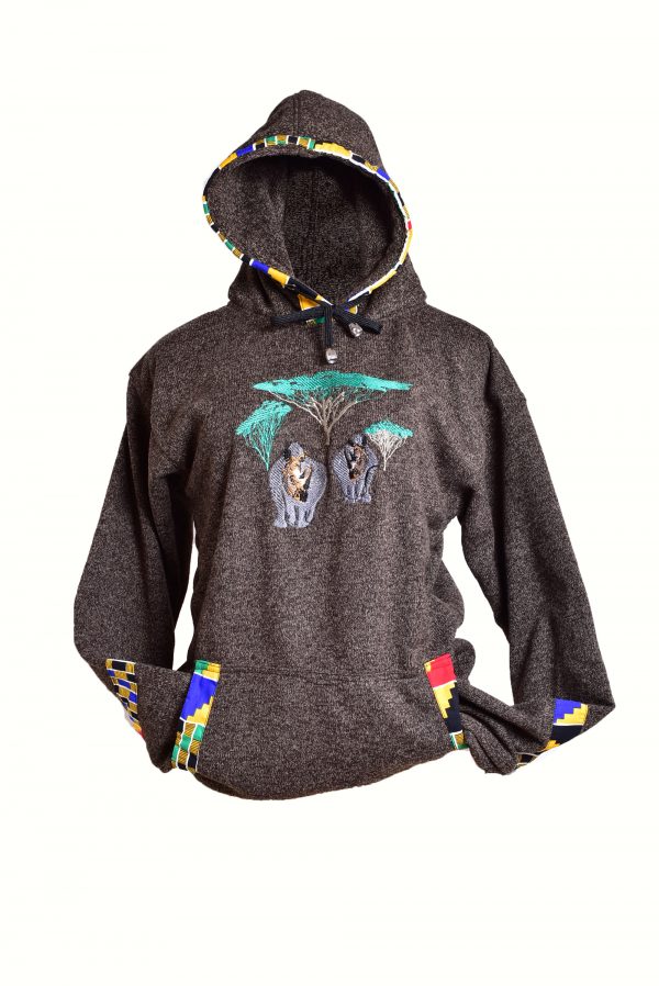 Red Zipped Hoody - Image 3
