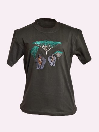 Jungle Green  Rhino T-shirt