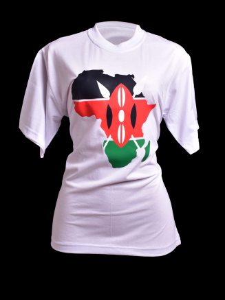 White T-shirt with Africa Map