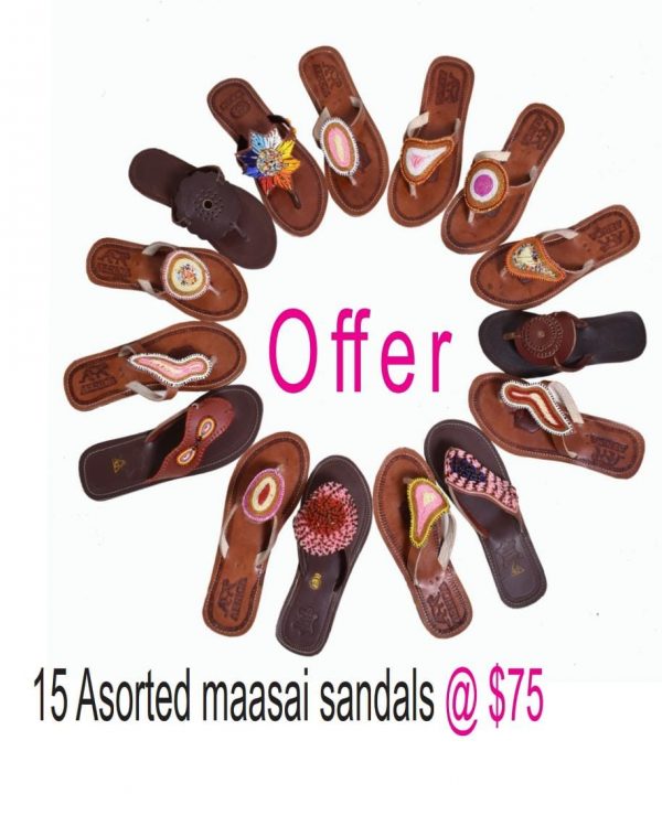 Assorted Maasai Sandals,