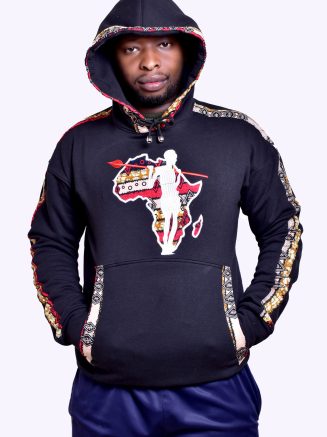 Africa Maasai herdsman Black Hoodie