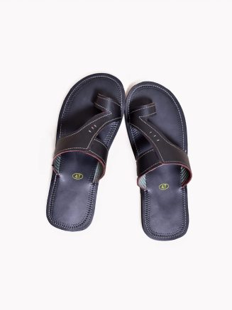 Black Leather Sandals