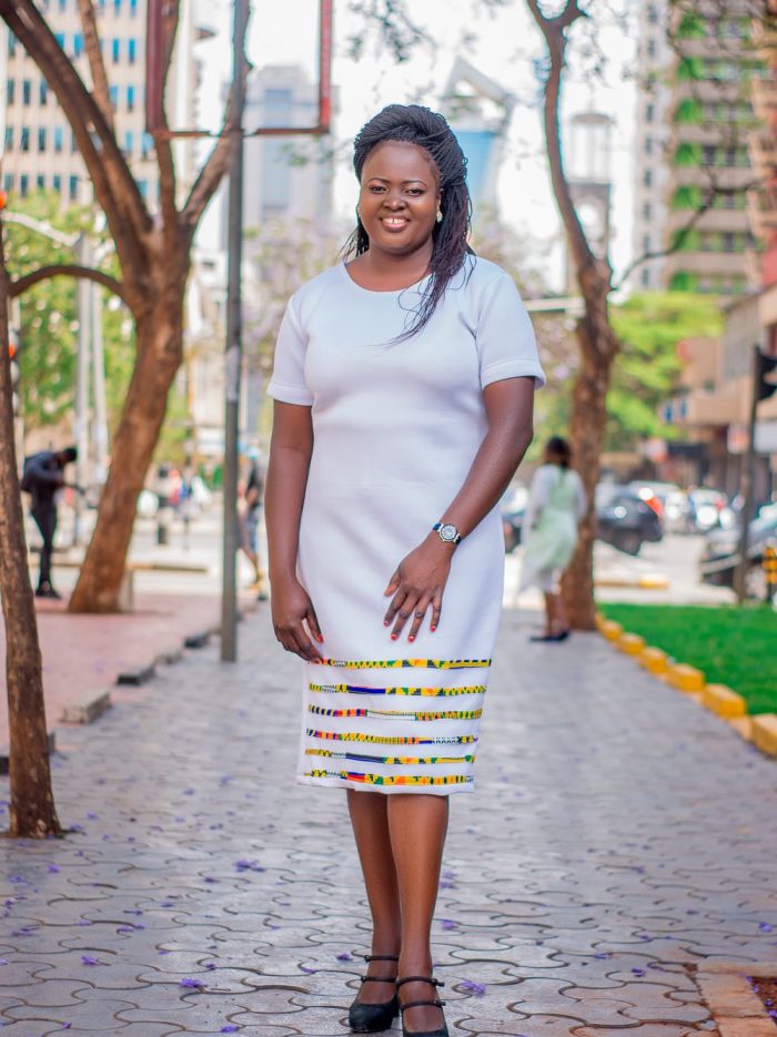 body corn dress white