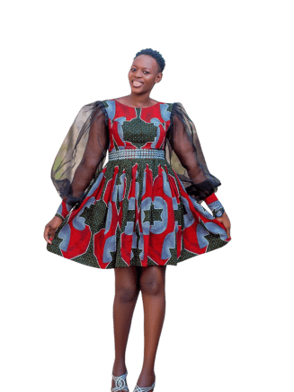 Elegant Floral Fit and Flare Dress