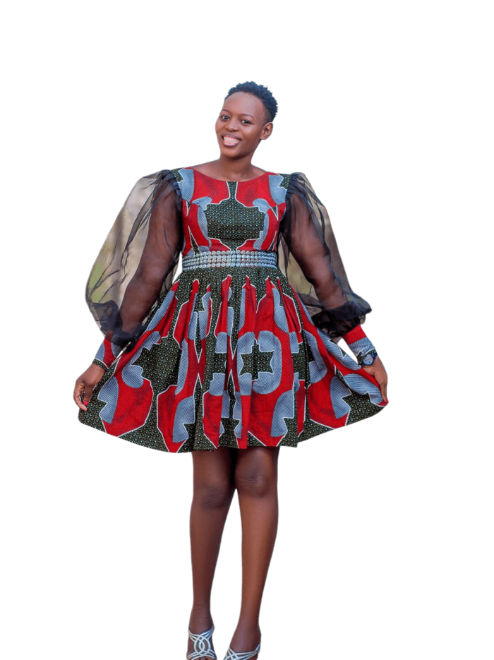 Elegant Floral Fit and Flare Dress