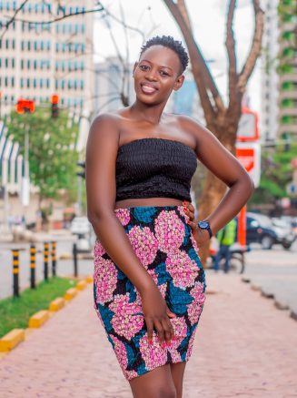Floral skirt with a Tube Top Set