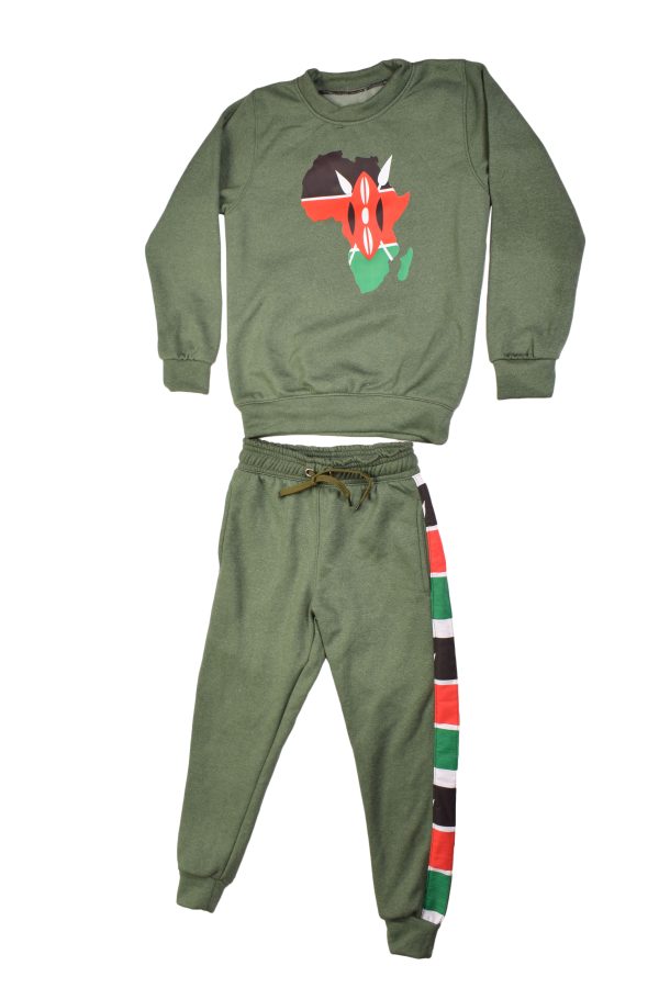 Green Children Sweatshirt Suit