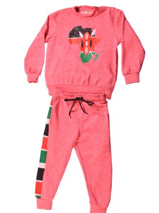Pink Children Sweatshirt Suit