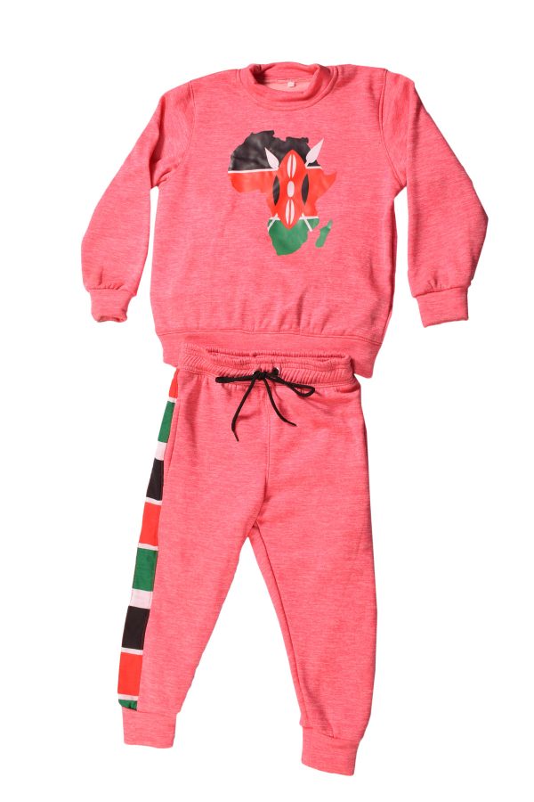 Pink Children Sweatshirt Suit