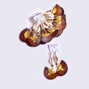 Wholesale Bone & Brass Earrings