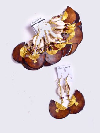 Wholesale Bone & Brass Earrings